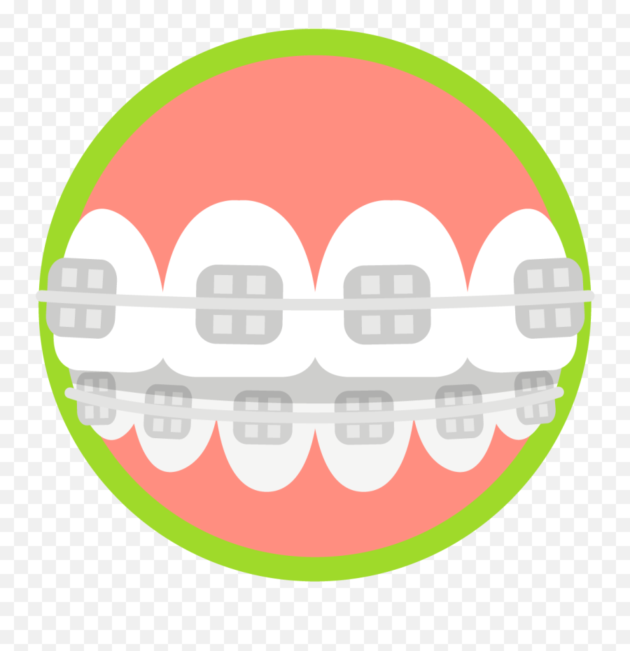 Clipart Smile Brace Transparent - Orthodontics Clipart Emoji,Brace Face Emoji