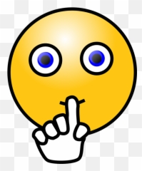 Emoticon Emoji Shock Surprise Cartoon - Quiet Mouths Clipart