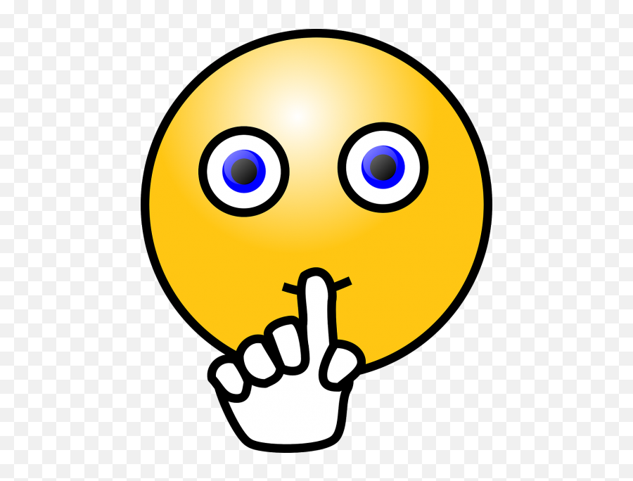 Emoticon Emoji Shock Surprise Cartoon - Quiet Mouths Clipart,Embarassed Emoji