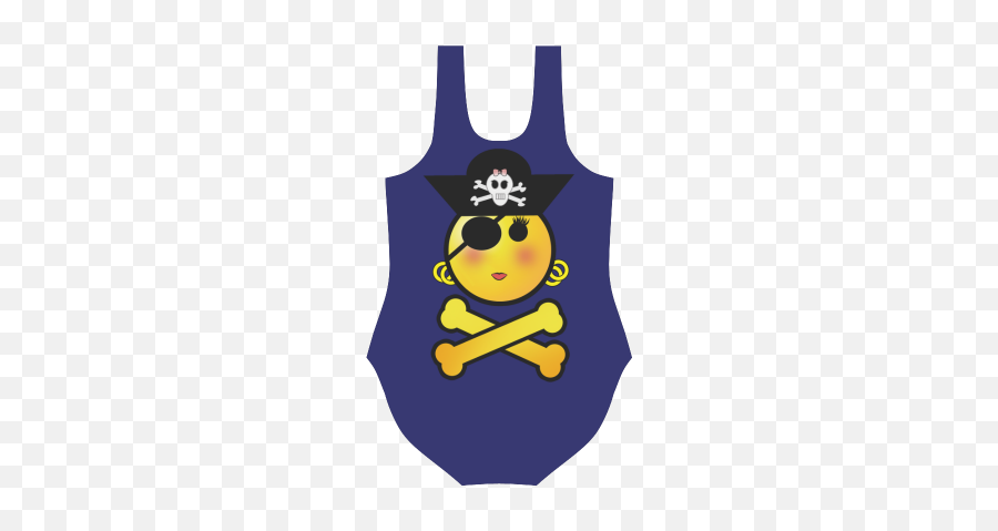 Pirate Emoticon - Cartoon Emoji,Emoji Girls Clothing