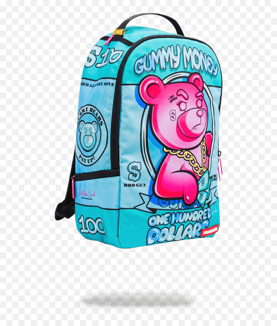 Sprayground - Sprayground Pink Gummy Money Backpack Emoji,Backpack Emoji