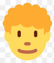 Twemoji12 1f468 - Curly Hair Emoji Boy