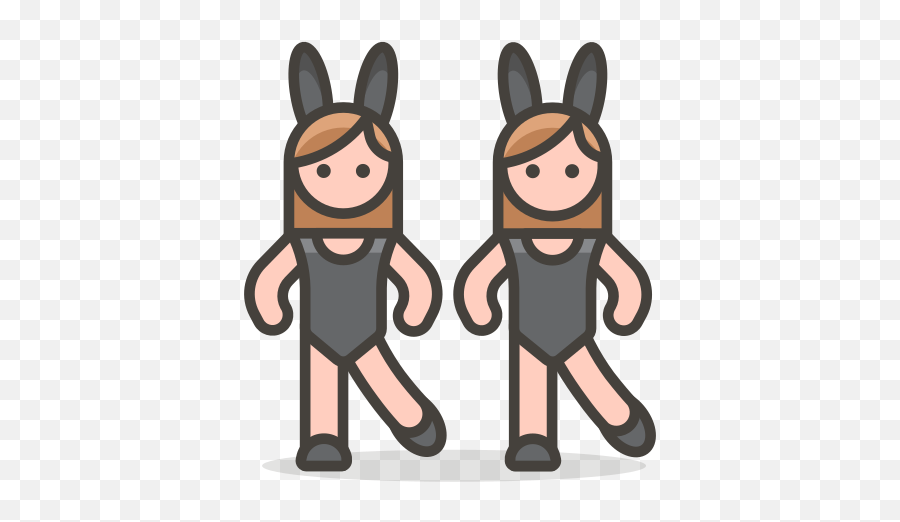 Women With Bunny Ears Free Icon Of - Rabbit Emoji,Woman With Bunny Ears Emoji
