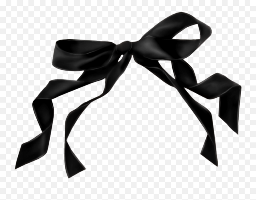Mq Black Bow Bows Ribbon - Ribbon Tie Emoji,Black Bow Emoji