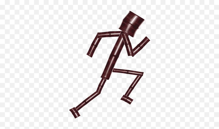 Stick Man Running - Bamboo Stick Figure Emoji,Guy Running Emoji
