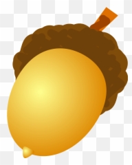 Cartoon Acorn Cartoon Acorn Brown Acorn - Transparent Background Acorn