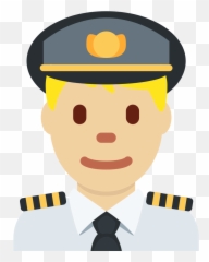 Twemoji2 1f468 - Pilot Emoji,No Cap Emoji