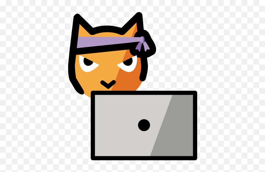 Hacker Cat Issue - Cartoon Emoji,Emoji Hacker