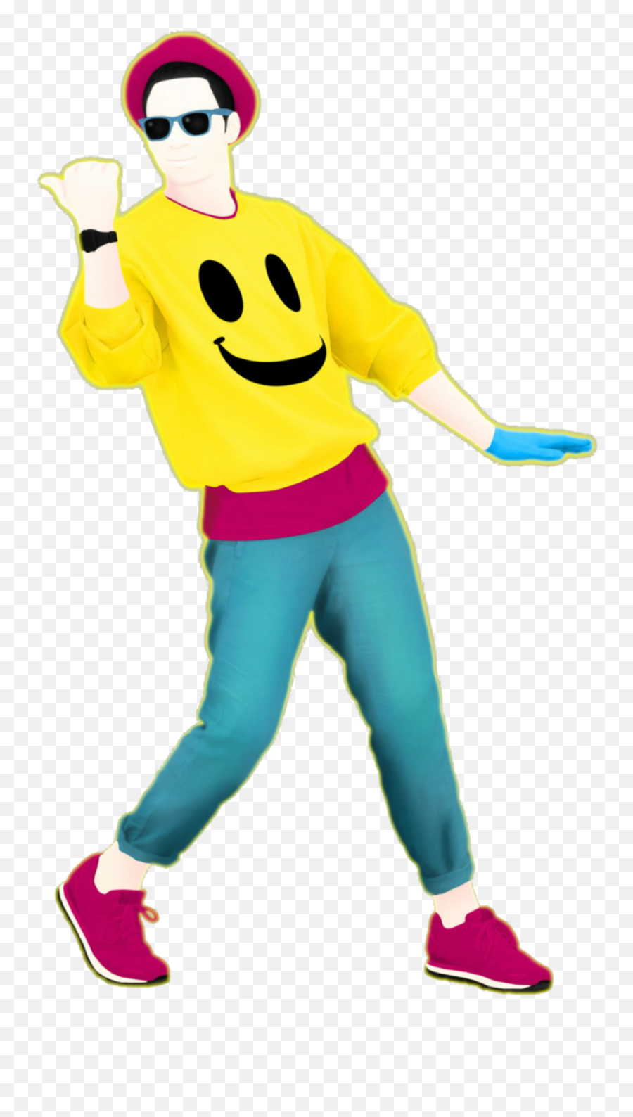Man Dancing Neon Costume Freetoedit - Png Just Dance Emoji,Dancing Man Emoji