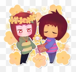 Pin - Flowey Emoji,Chara Emoji