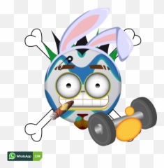 Horror Emoticon mit Osterei - Gesicht und Knochen WhatsApp Elvis Presley Emoji