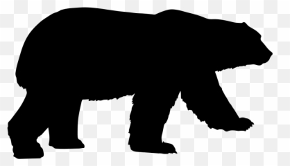 Grizzly bear Silhouette American black Clip art - Polar Bear Vector Emoji