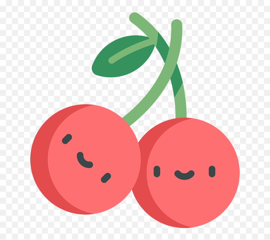 Cherry Symbol Color - Free Vector Graphic On Pixabay Cherry Emoji,Cherry Blossom Emoticon