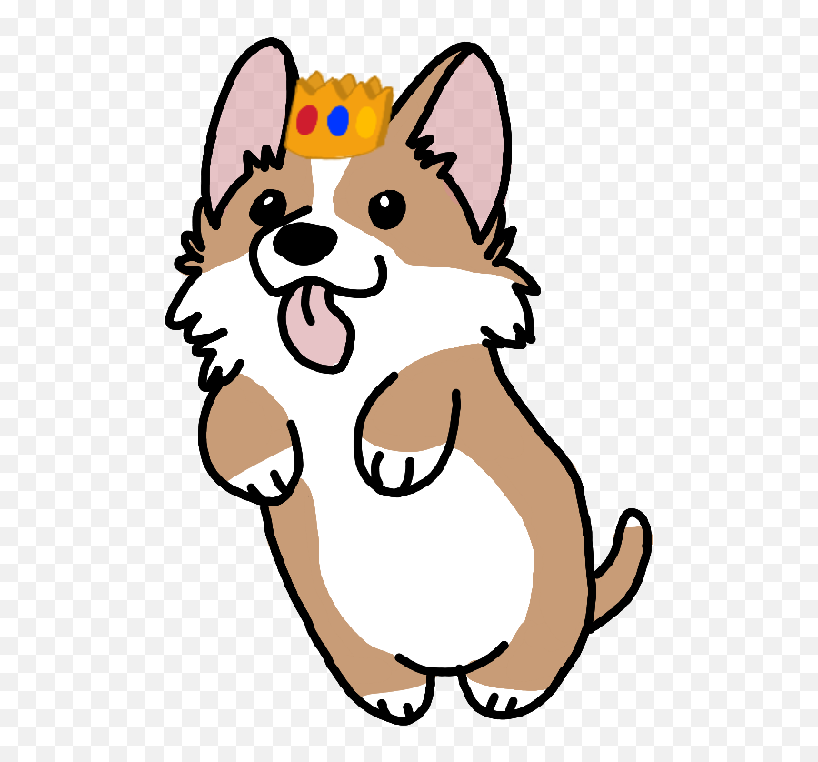 Corgi Corgiking Digitalart Sticker - Happy Emoji,Corgi Emoji