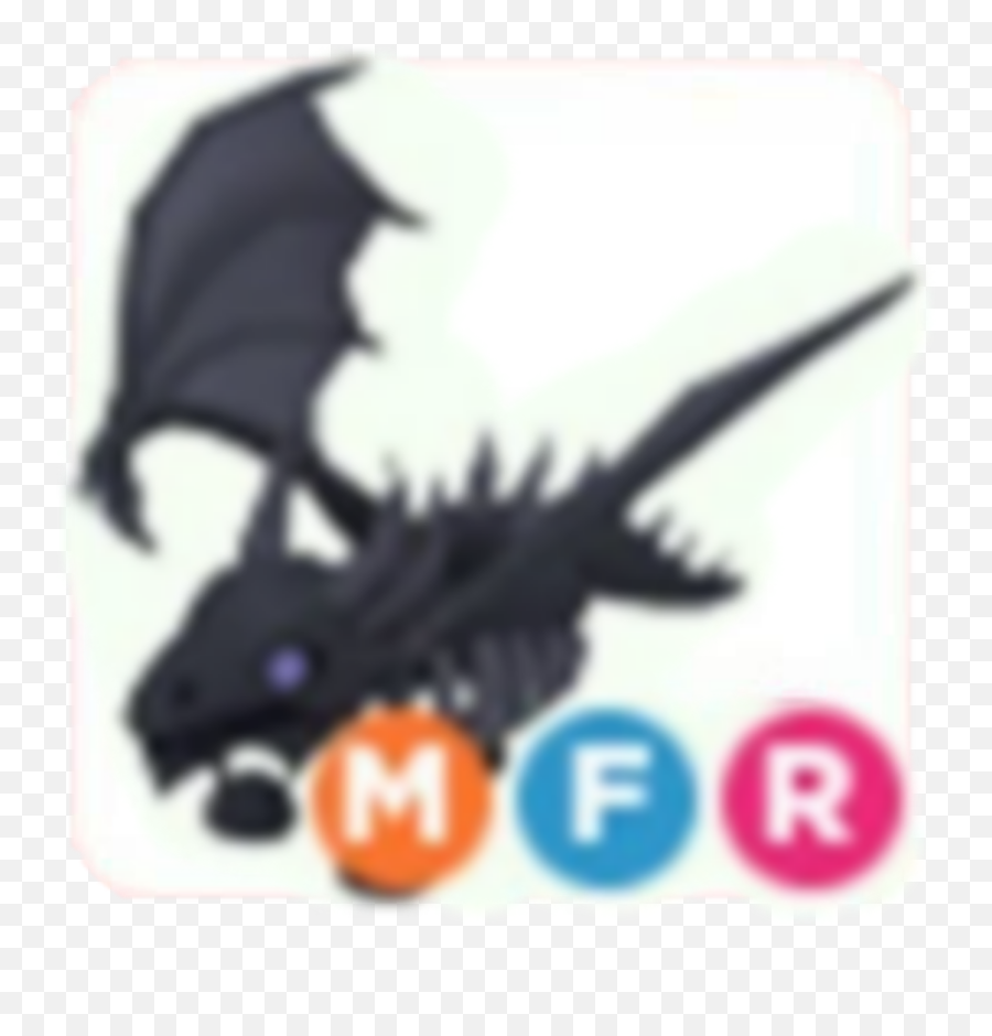 Shadow Dragon Mega Sticker - Adopt Me Mega Shadow Emoji,Mega Emoji