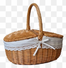 Picnic Basket Wicker Picnic Basket - Picnic Basket Png Emoji,Basket Emoji