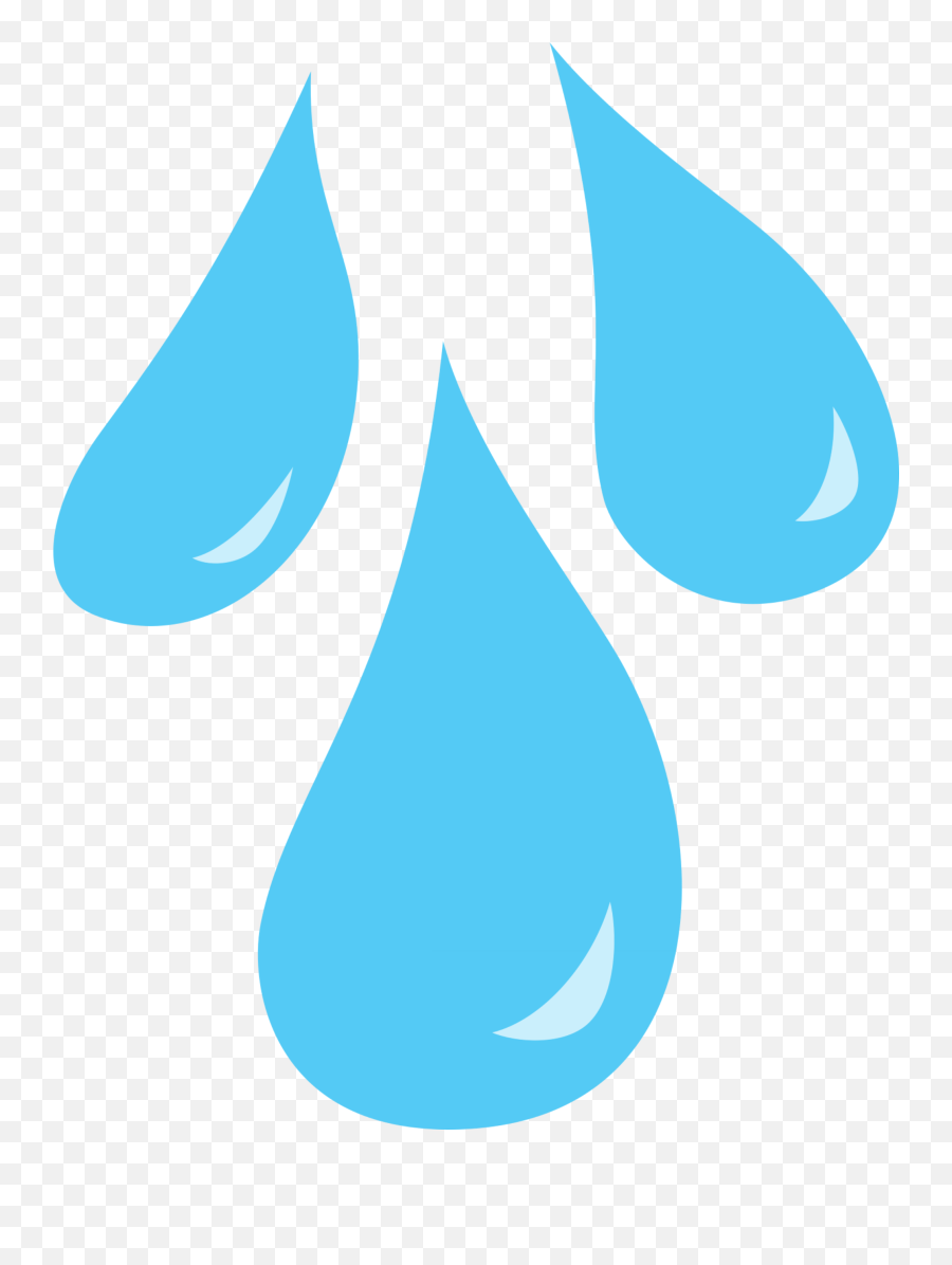 Sweating Icon - Water Droplets Clip Art Emoji,Sweat Drop Emoticon