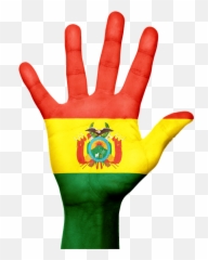 Bolivia Flag Hand - Hand Flag In Niger Emoji,Bolivian Flag Emoji