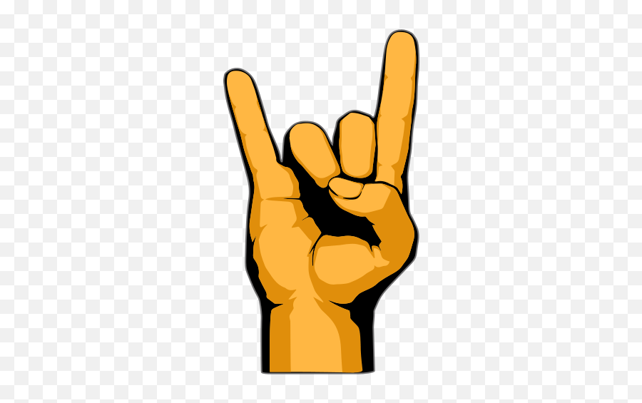Sign Of The Horns Emoji For Facebook Email Sms - Metal Hand Sign Transparent,Arms Up Emoji