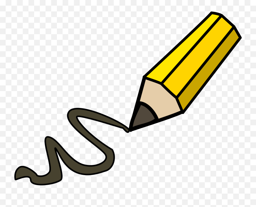 Pencil Clipart Writing - Pencil Clipart Emoji,Paper And Pencil Emoji