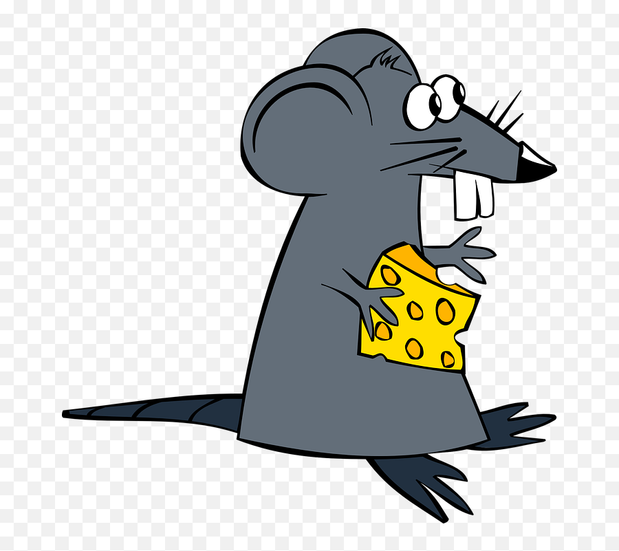 Rat Mouse Cheese - Mouse With Cheese Clipart Emoji,Emoji Eating Pizza