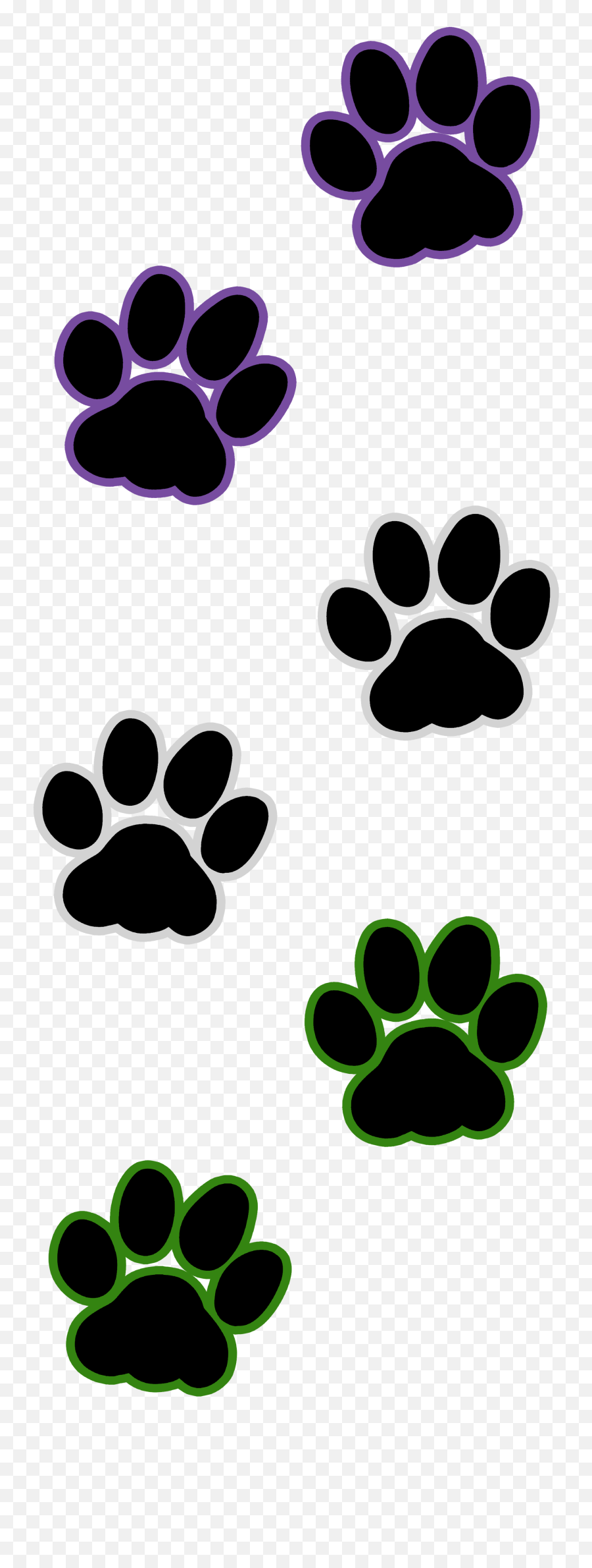 Library Of Cat Pawprint Graphic Black - Cat Paw Transparent Background Emoji,Emoji Paw Prints