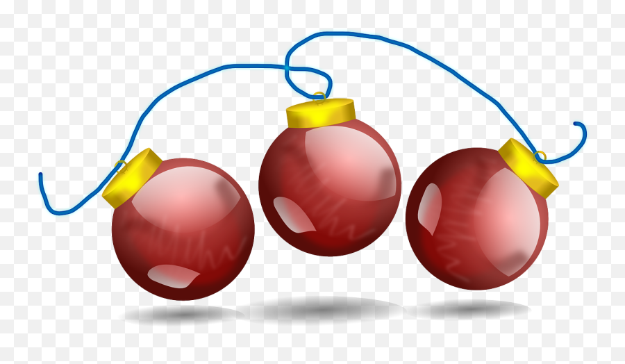 Christmas Balls Red Decoration Chain - String Of Christmas Ornaments Emoji,Emoji Christmas Decorations