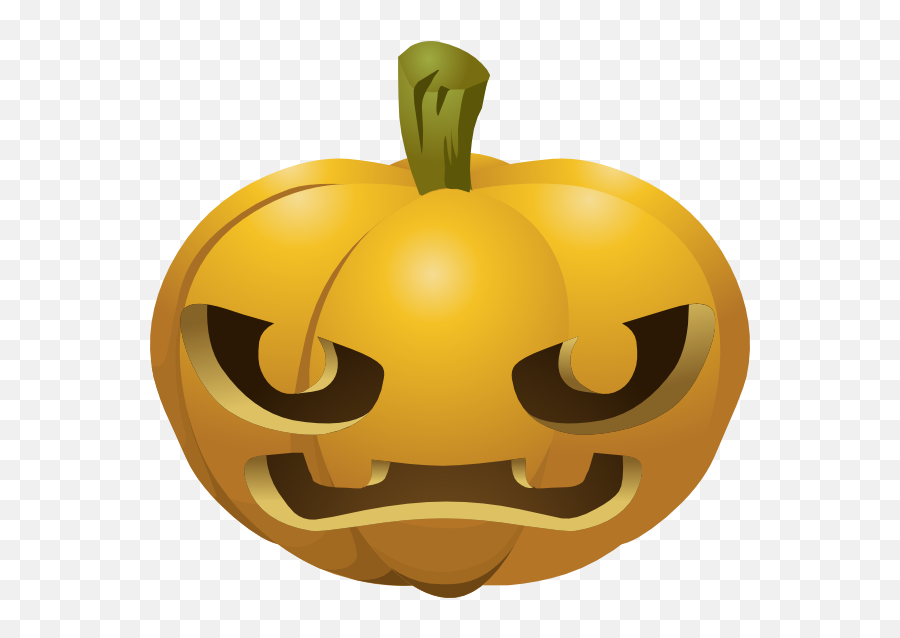 Carved Pumpkin Clip Art At Clker - Cartoon Pumpkin Carving Emoji,Pumpkin Facebook Emoticon