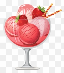Ice Cream Png Image - Clipart Strawberry Emoji
