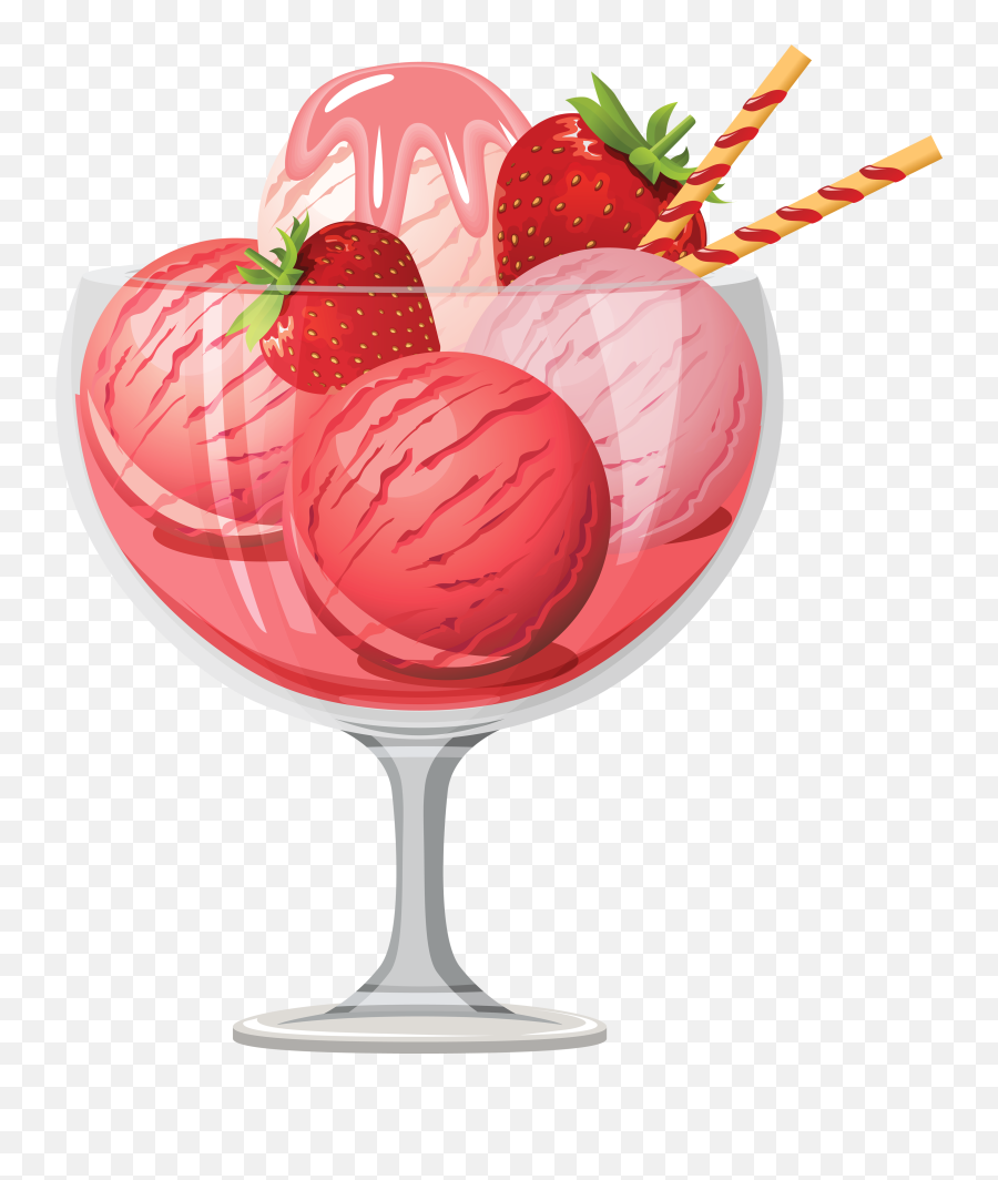 Ice Cream Png Image - Clipart Strawberry Ice Cream Emoji,Ice Cream Sundae Emoji 2