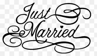 Justmarried Sticker - Wedding Love Png Text Emoji