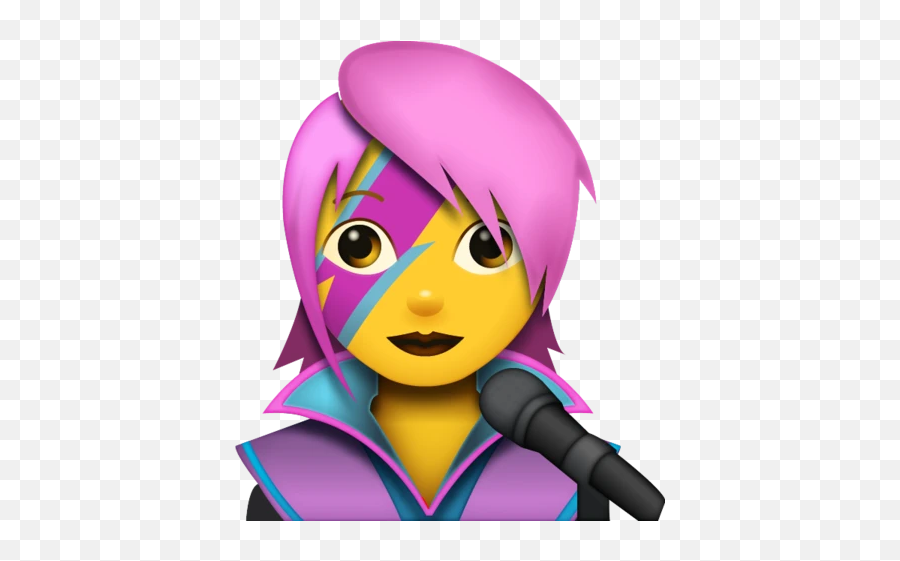 Girl Singer Emoji - Singer Emoji Png,Girl Emoji