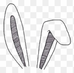 Emoji Png Edit Tumblr Overlay Freetoedit - Easter Bunny Ears Png,Letter And Knife Emoji