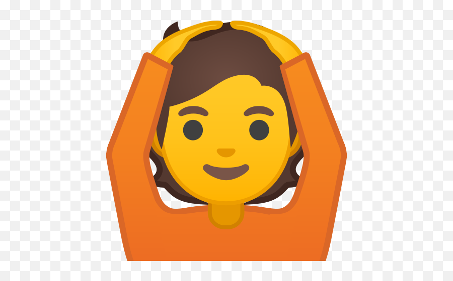 Person Gesturing Ok Emoji - Hands Over Head Emoji,Ok Emoji