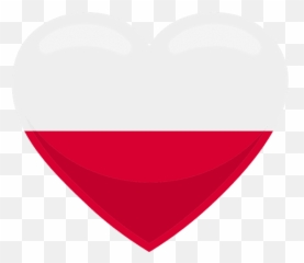 Russia Vector Heart Transparent Png Clipart Free Download - Poland Flag Emoji