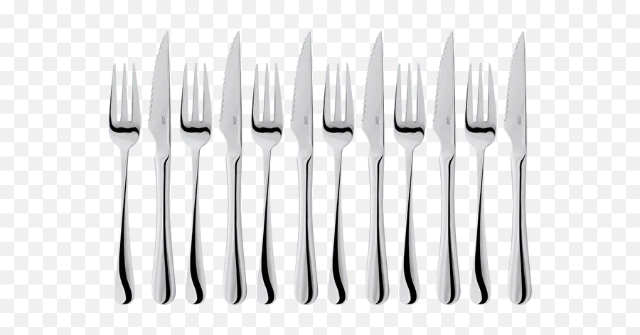 Judge Steak Knife And Fork 12 Piece Set - Knife Emoji,Fork And Knife Emoji