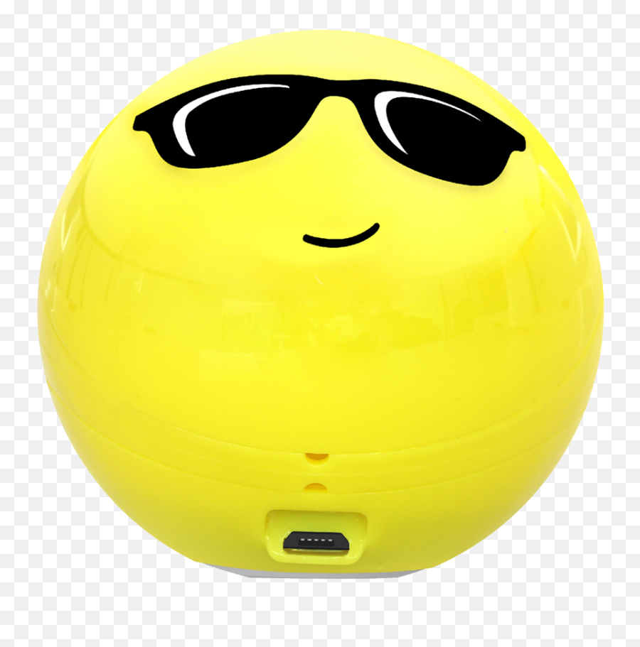Cool Emoji Bluetooth Speaker Yellow - Promate Coolclassic,A Cool Emoji