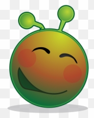 Smiley Green Alien Flustered - And Sedition Act Clipart Emoji