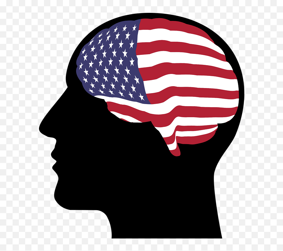 Head America Flag - Human Head Transparent Background Emoji,American Flag Emoticon For Facebook