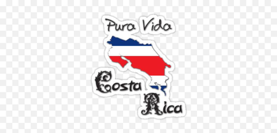 Stickers De Costa Rica - Costa Rica Pura Vida Mapa Emoji,Costa Rica Flag Emoji