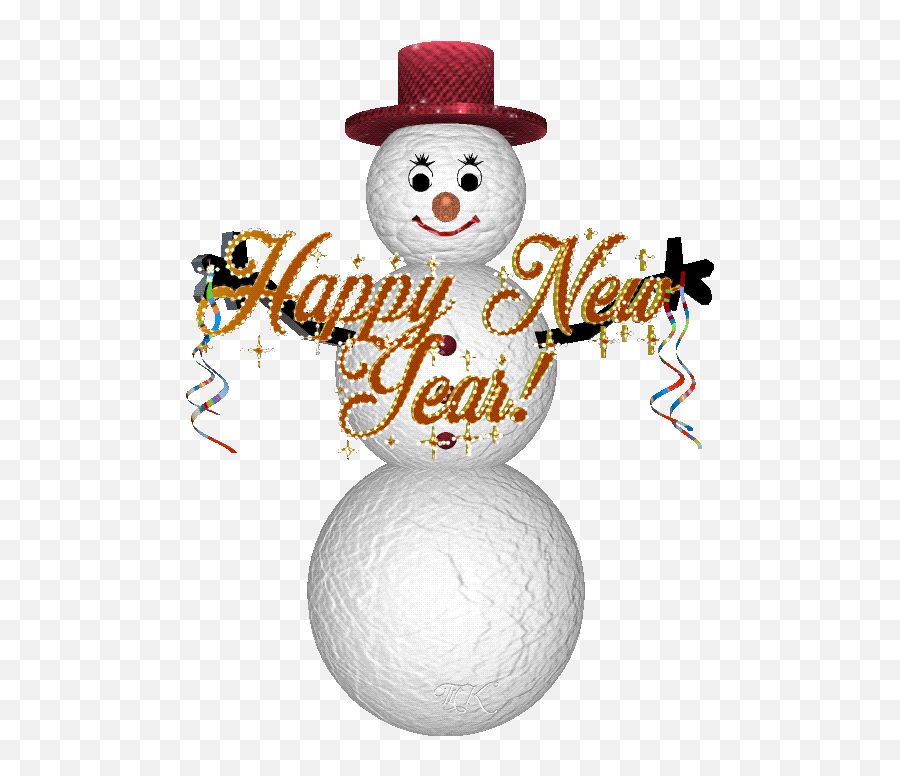 Happy New Year Happy New Year Gif Good Morning Christmas - Snowman Emoji,Happy New Year Emoticons