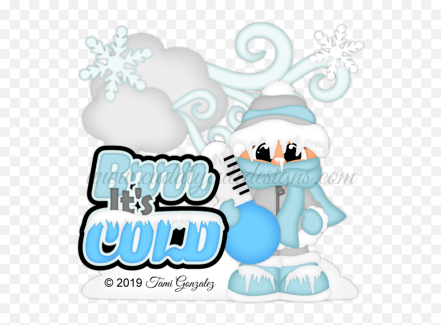 Library Of Burr Its Cold Banner Black - Clip Art Emoji,Freezing Cold Emoji