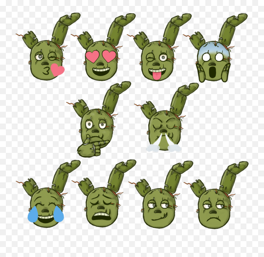 Springtrap Emojis - Springtrap Emoji,Trash Emoji