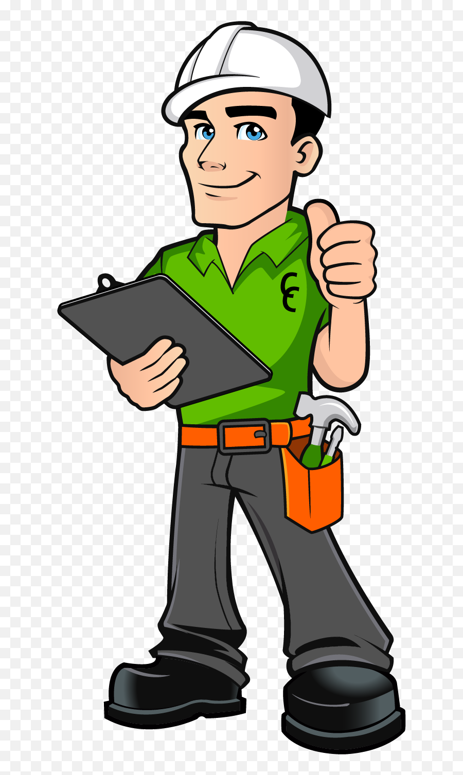 General Contractor Construction Worker Construction Clipart - Cartoon Contractor Png Emoji,Construction Worker Emoji