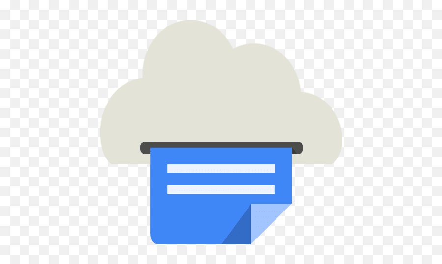 Png Cloud - Cloudprint Icon Png Emoji,Android Kit Kat Emojis