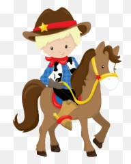 Age 9 with CLIPART Birthday Invitation ALL COLORS - Cowboy Ride Horse Cartoon Emoji