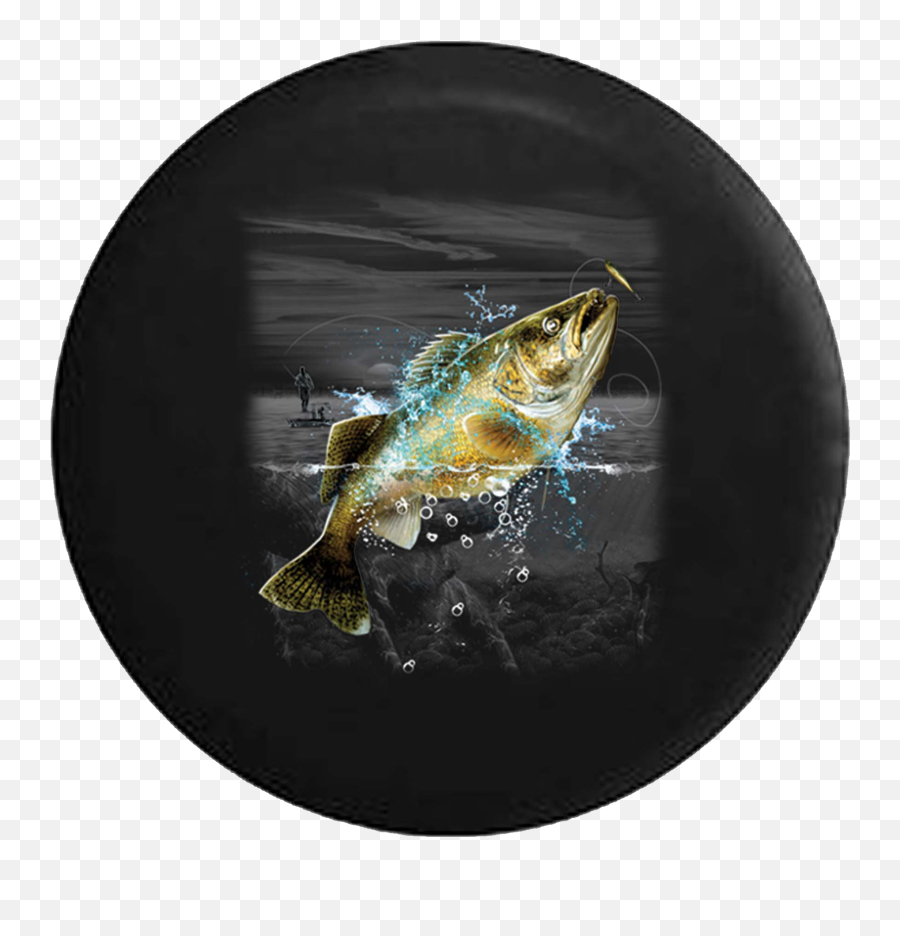 Fishing Boat Fish Jumping Bass Lake - Bass Emoji,Boat Moon Emoji