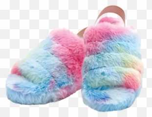 Cute Flip Flops Fun Slide Shoes Iscream - Rainbow Furry Slippers Iscream Emoji,Flip Flop Emoji