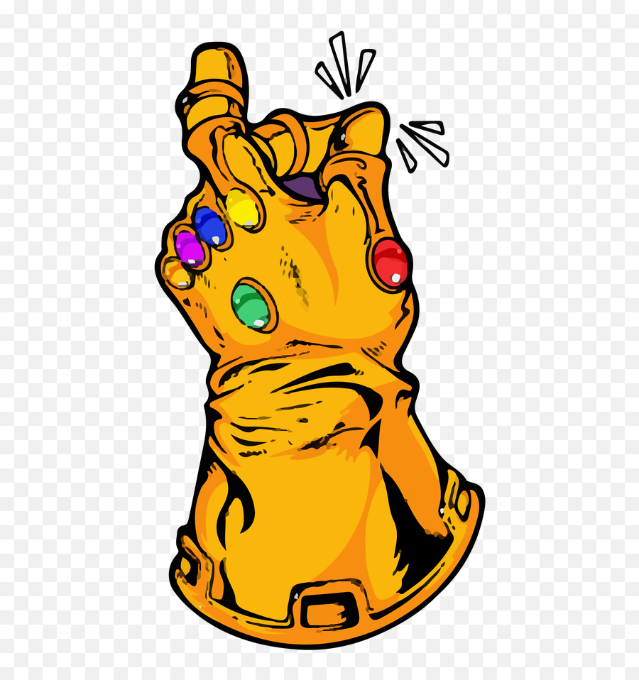 Thanos Snap Die Cut Sticker - Thanos Iphone Case Emoji,Thanos Snap Emoji
