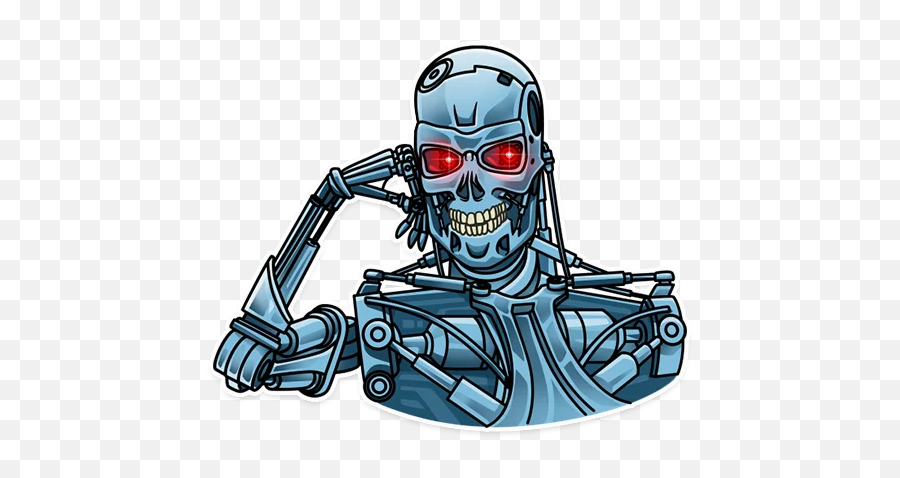 Terminator - Stickers De Terminator Para Whatsapp Emoji,Terminator Emoji